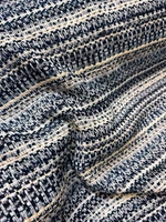 viscose: 45%, cotton: 25%, polyester: 18%, lurex: 12%, boucle: 0%, blue, darkblue, cream, mrtx-38